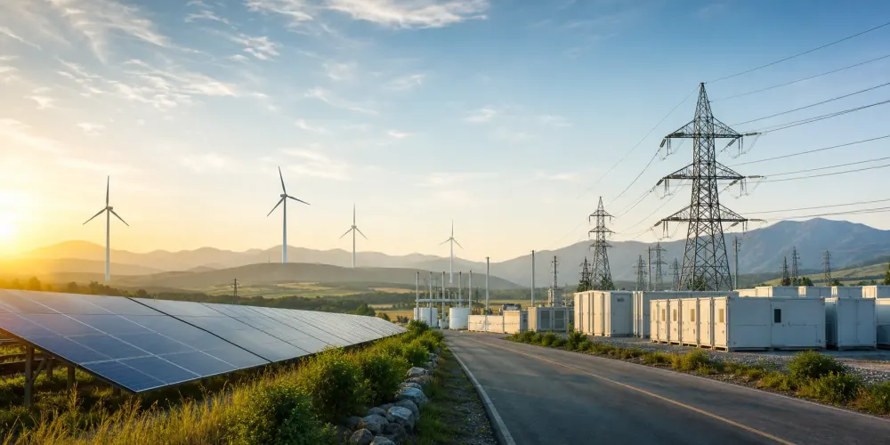 Energy site operating under structured maintenance routines