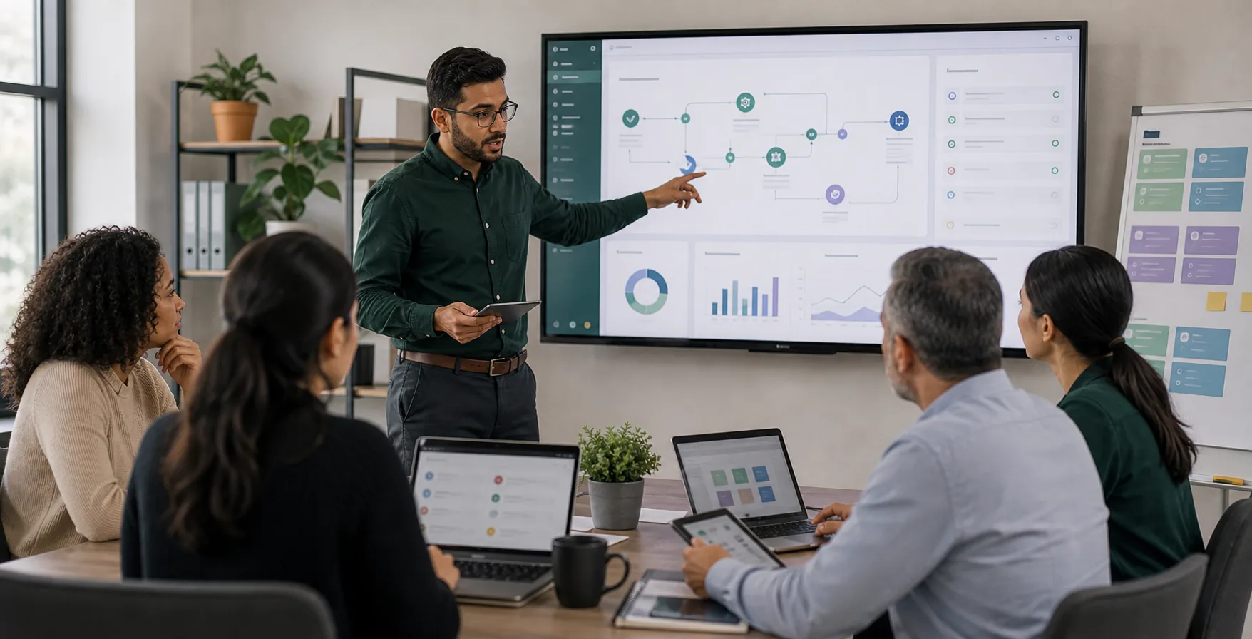 Consultant leading rollout training and adoption for digital systems